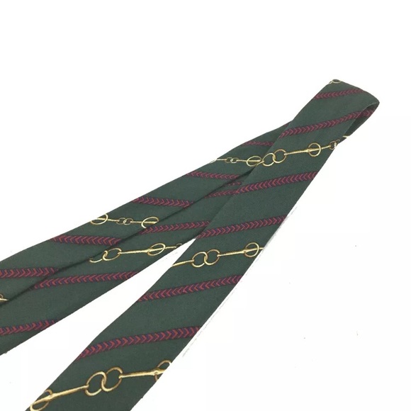 CELINE Stripe MultiColor Silk Tie - Picture 5 of 10